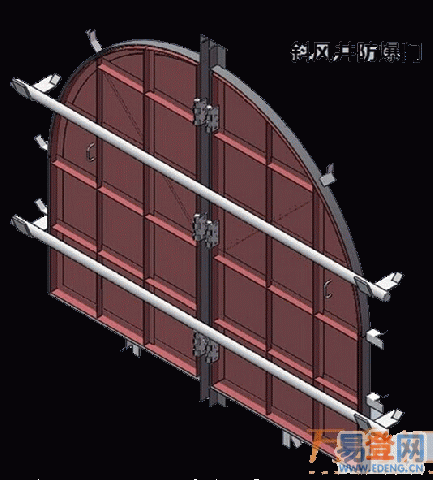 斜风井防爆门